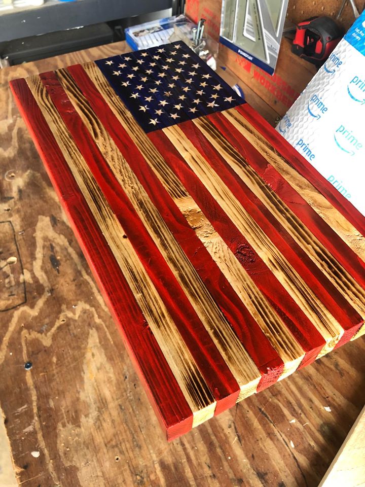 Handmade American Flag Small
